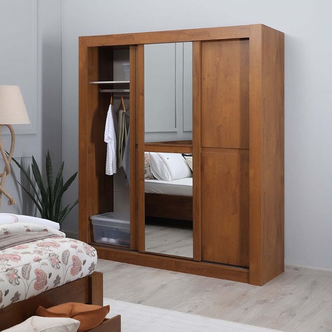 Sliding door 2024 oak wardrobe